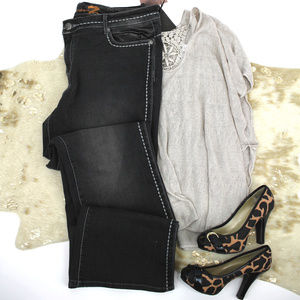 Seven7 Jeans NWT Plus Size Black Bootcut Jeans- 20